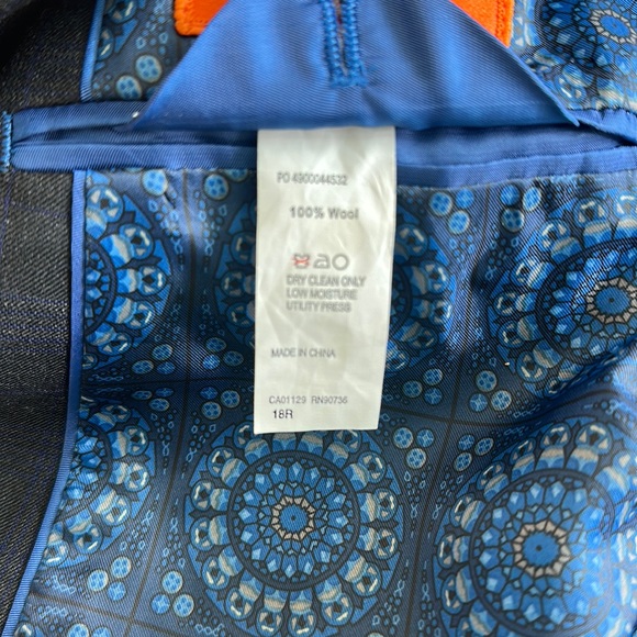 Tallia suit. New! 100% Wool. Jacket size 18, pants size 14 - Picture 7 of 15